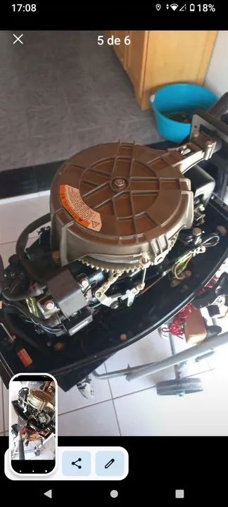 Motor Mercury 25 Seapro 