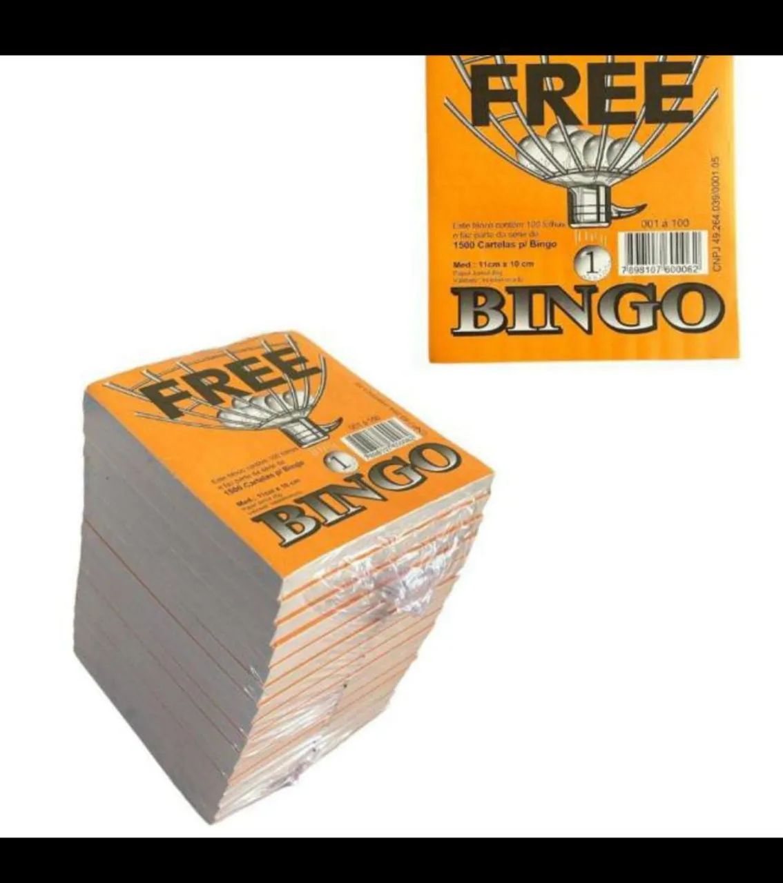 1500 Cartelas de Bingo - Ideal para eventos e festas!