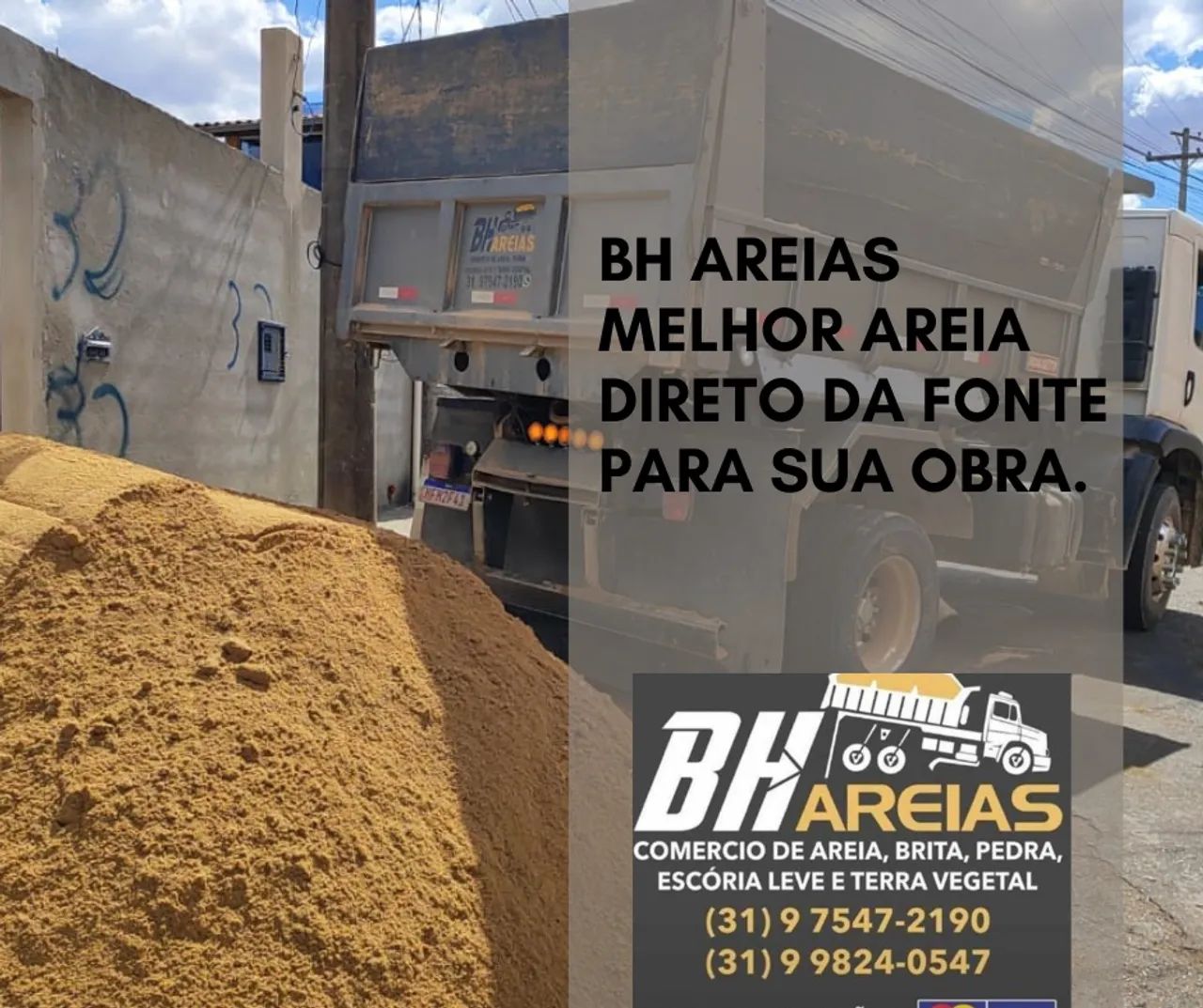 Areia Fina,Media e Grossa direto de Esmeralda 