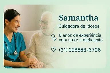 Babá e cuidadora de Idosos. 