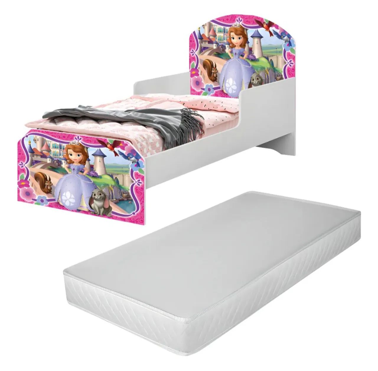 Mini Cama Infantil Personagem Princesa Sofia