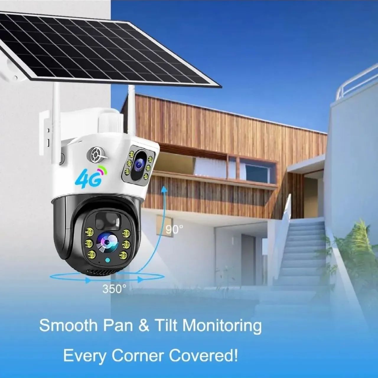 Câmera de Segurança Solar PTZ 360º - Foto 5