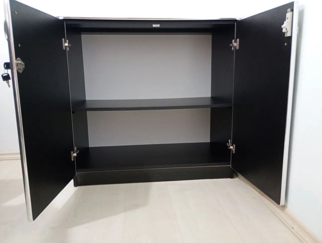 COMBO Mesa de escritório em L + Armário de Escritório  - Foto 5