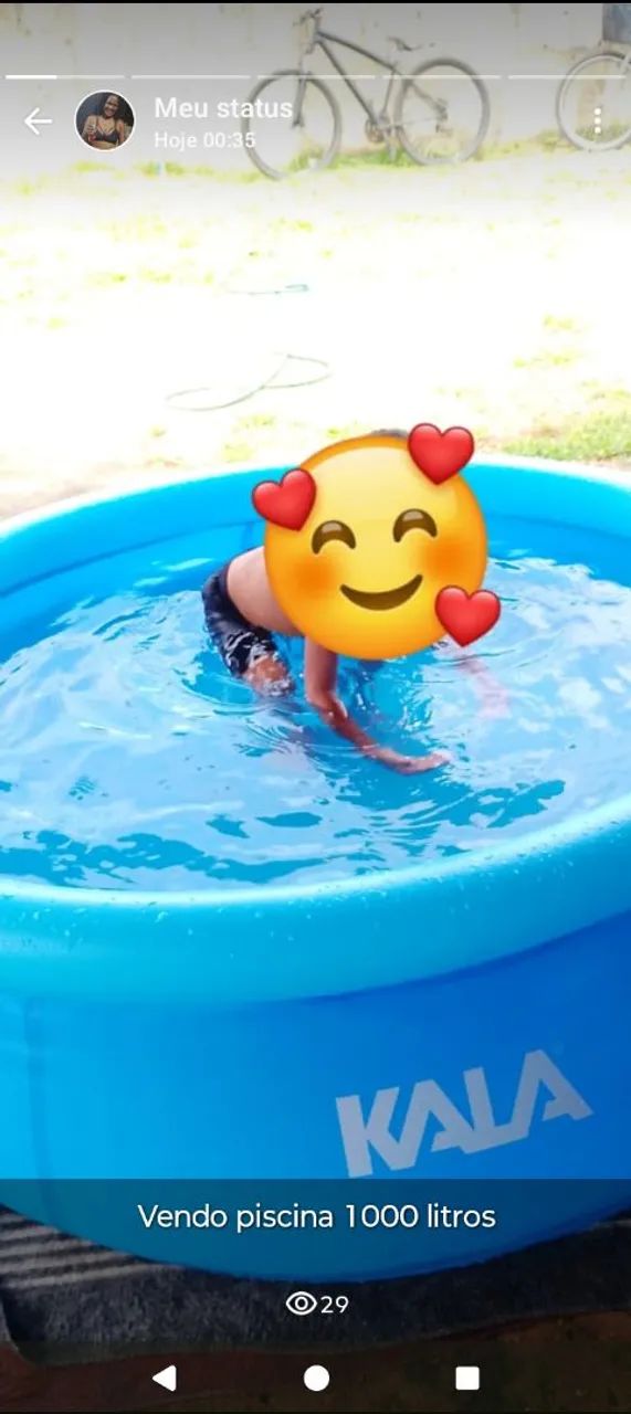 Piscina inflável 1000 litros Kala