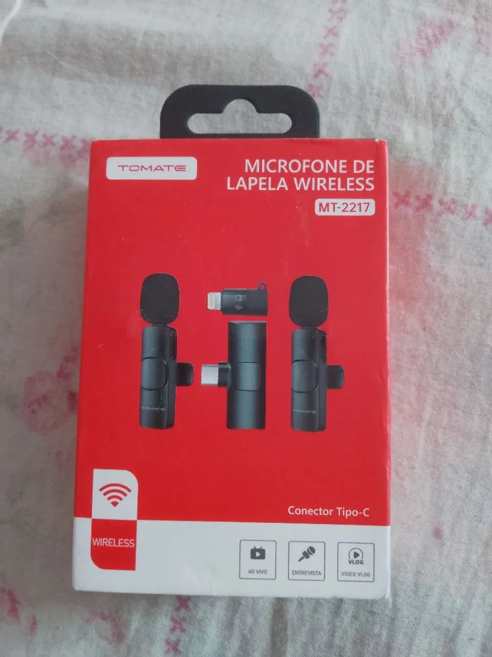 Microfone Lapela Wireless Tomate MT-2217