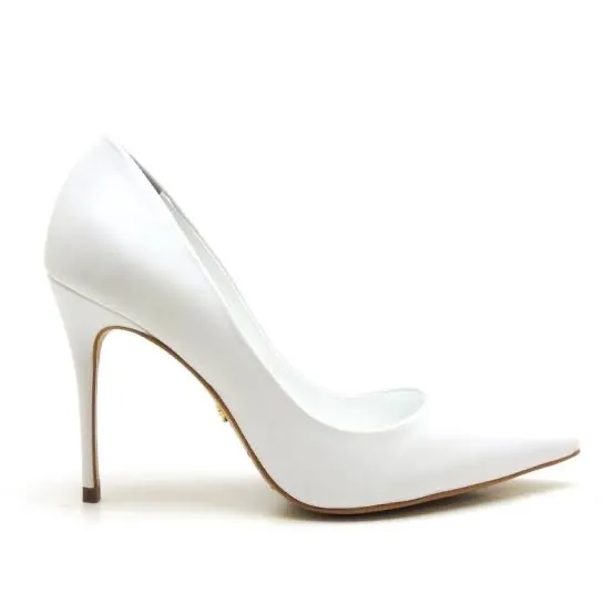 Scarpin Branco Clássico Salto Fino