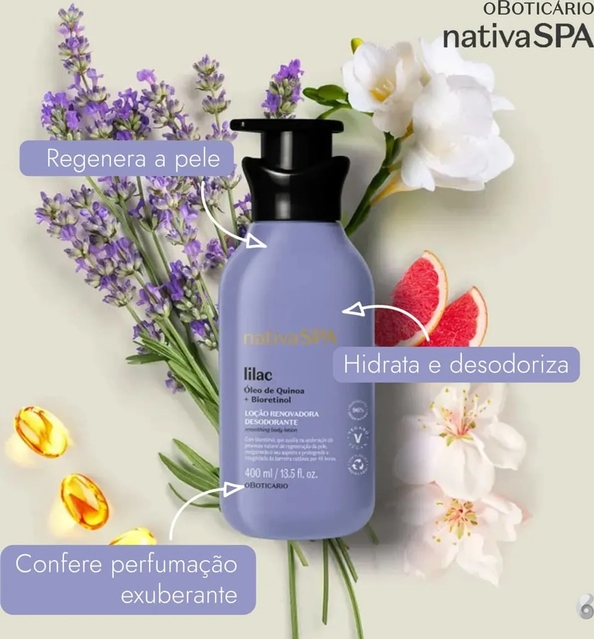 Loção Desodorante Lilac Nativa SPA