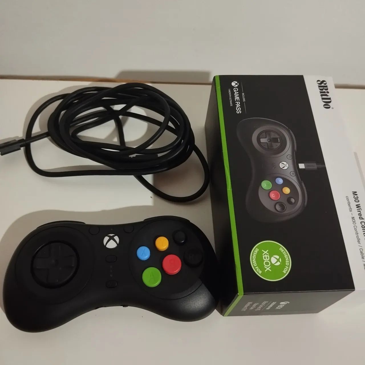 Controle M30 wired da 8bitdo