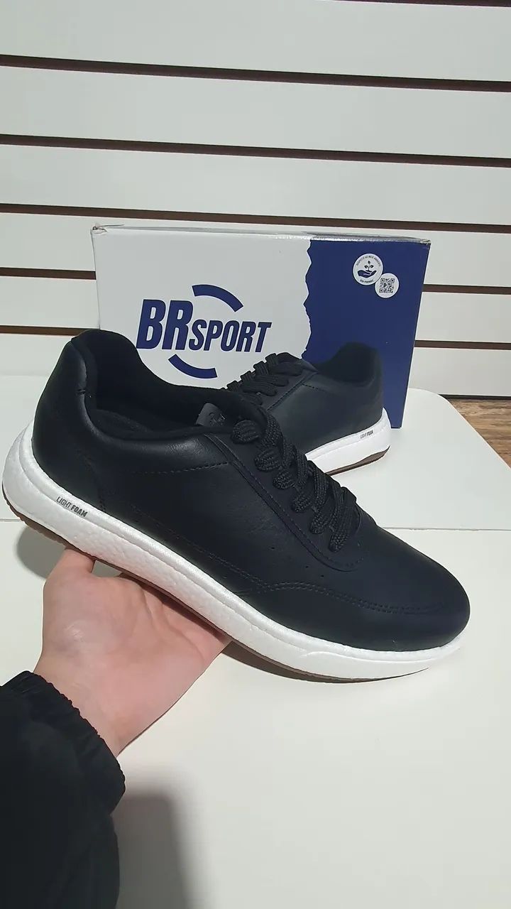 Tênis BR Sport Preto - Conforto e Estilo!