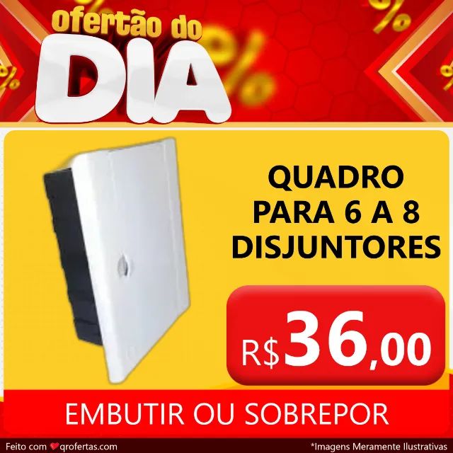 QUADRO PARA 6/8 DISJUNTORES - TAF - CERTIFICADO PELO INMETRO  - Foto 3