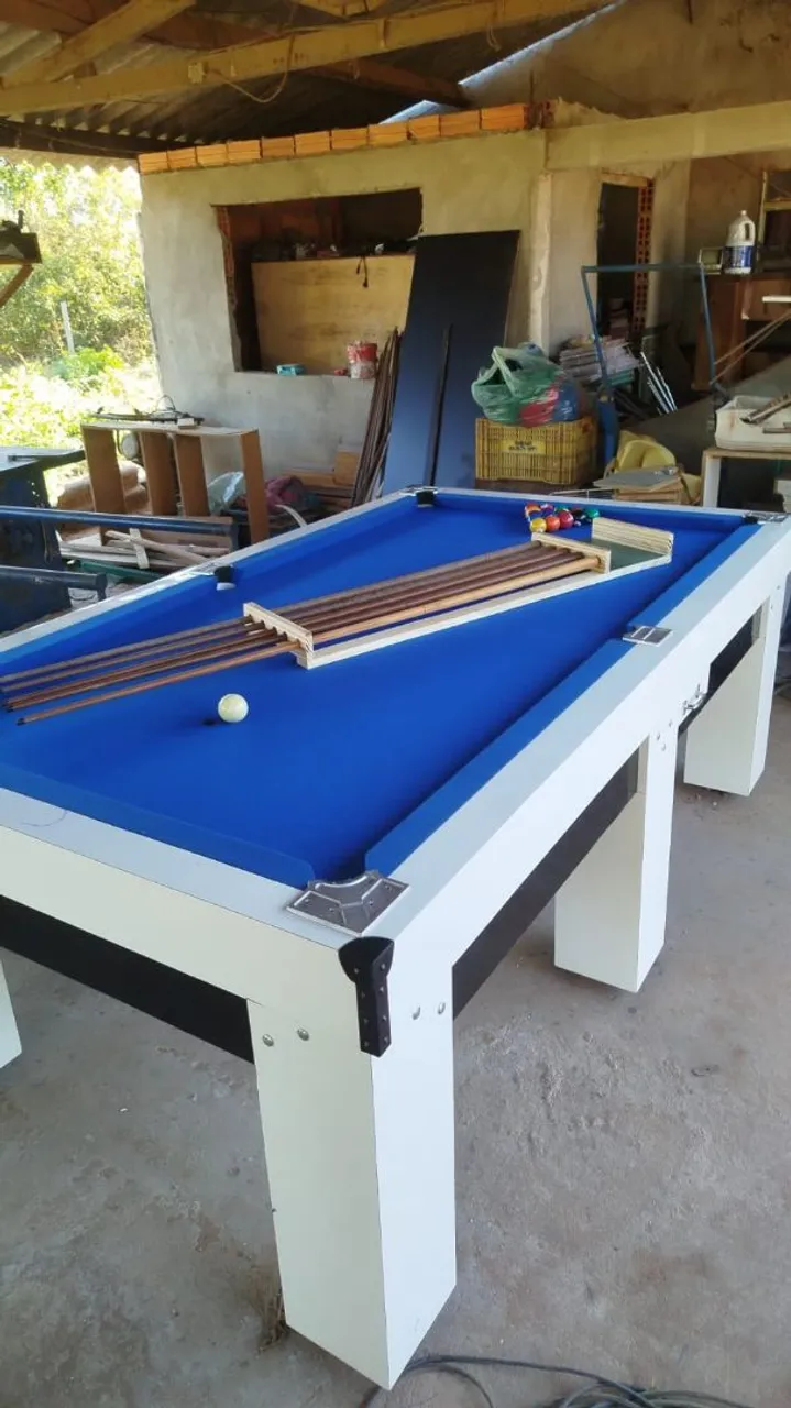 Mesa de Sinuca Azul Profissional