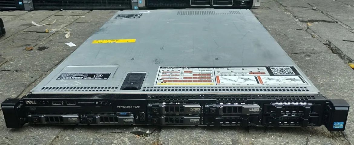 Servidor Dell R620 2x Quad 64GB 3x600gb