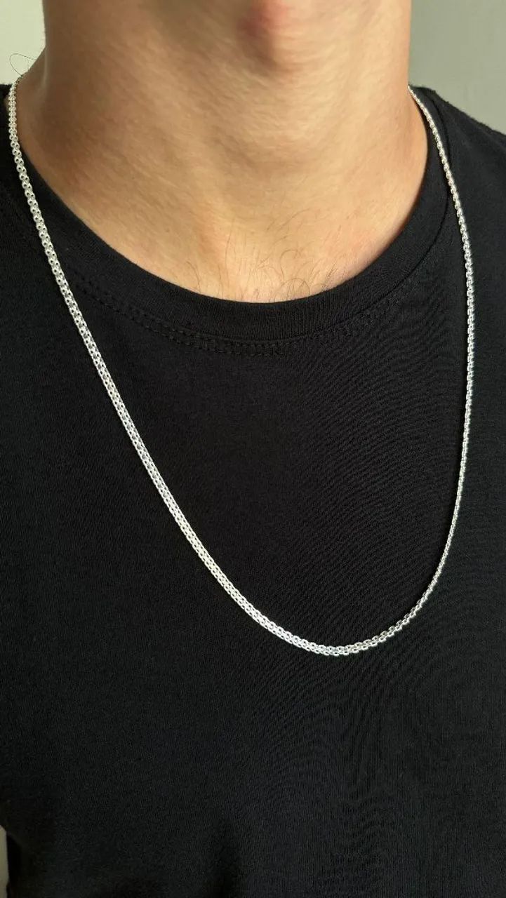 Corrente Malha 70 cm Prata 925 - Elegância e Estilo