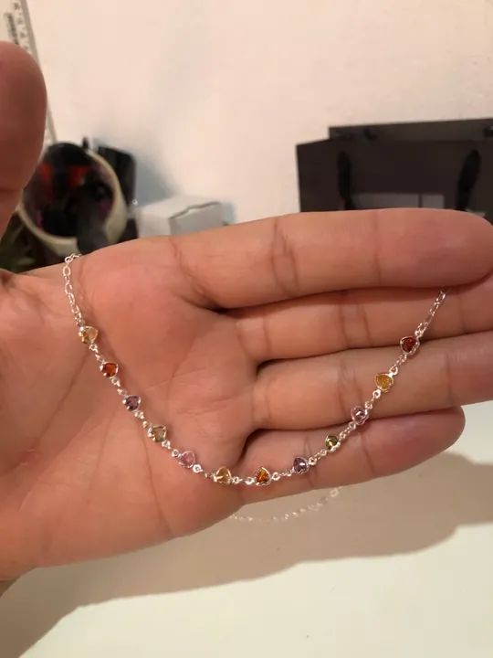 Chocker em prata legítima 
