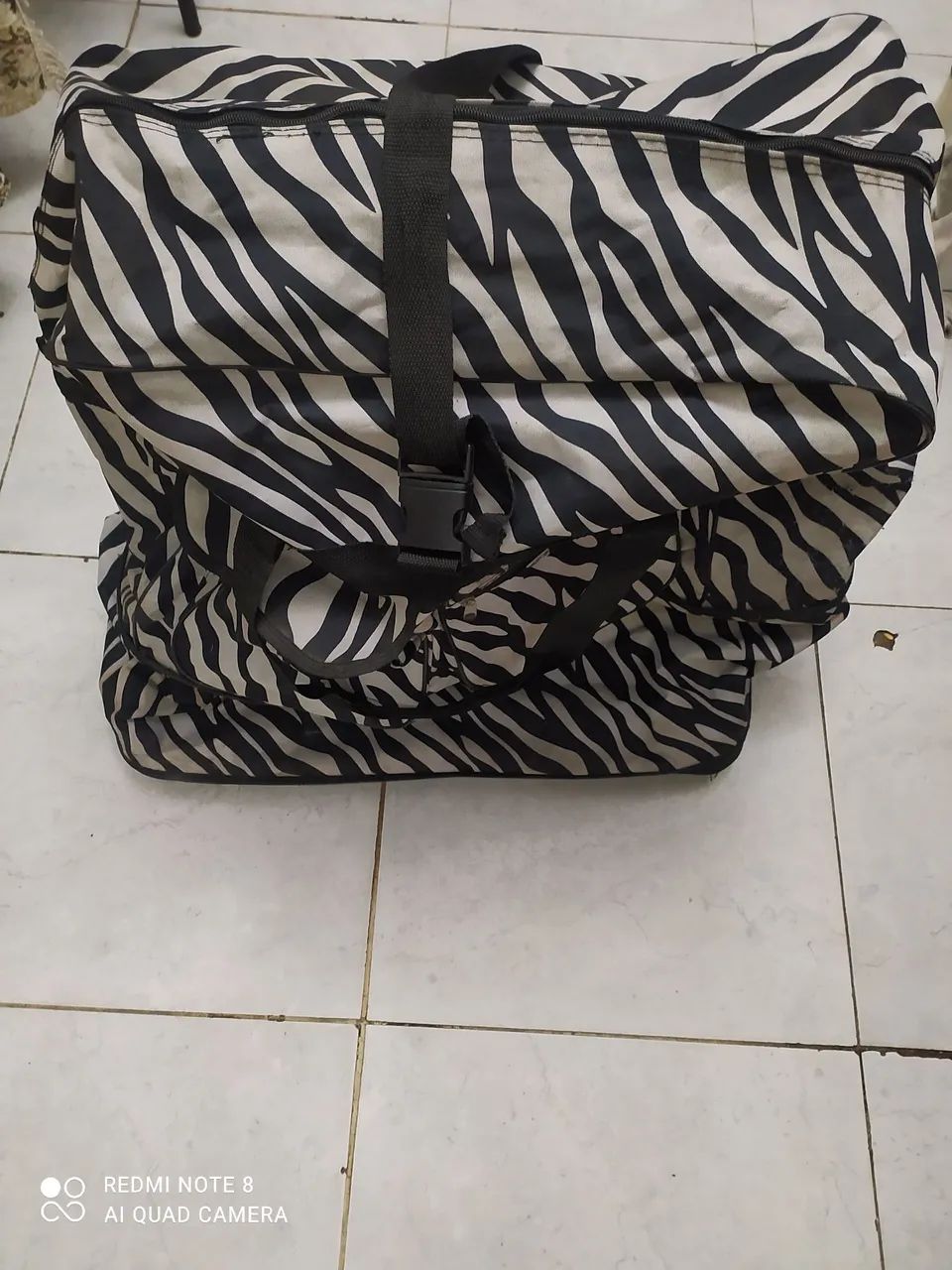 Mala de estampa zebrada grande - Foto 3