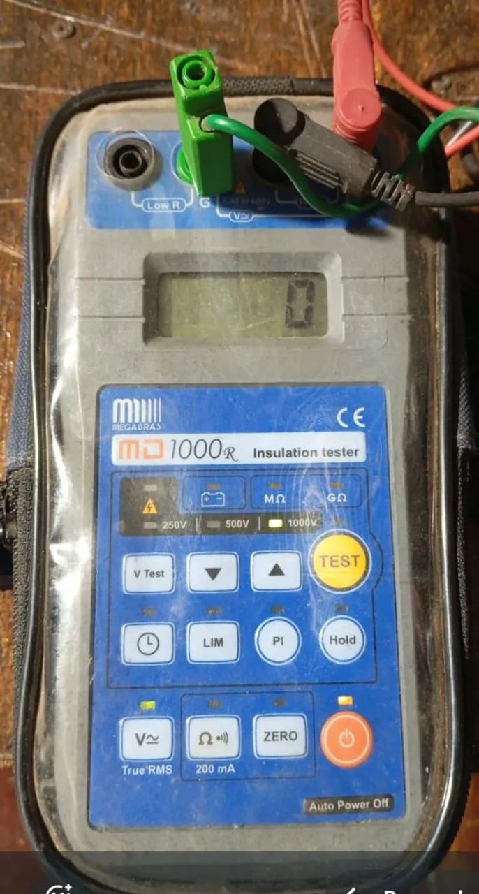 md-1000r : megôhmetro digital portátil