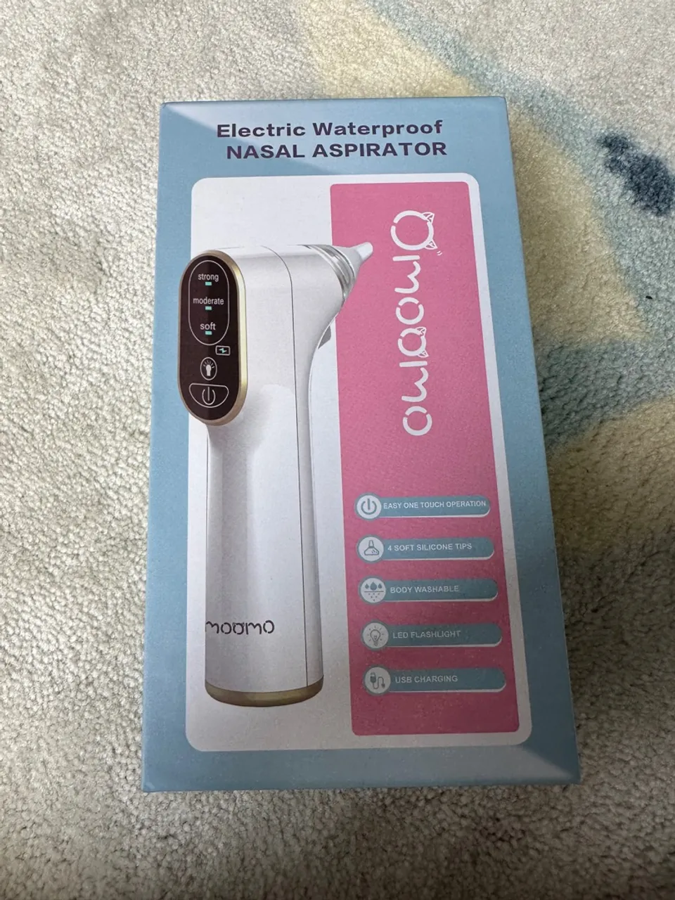 Aspirador Nasal Elétrico à Prova D'Água para Bebês - Omodimo