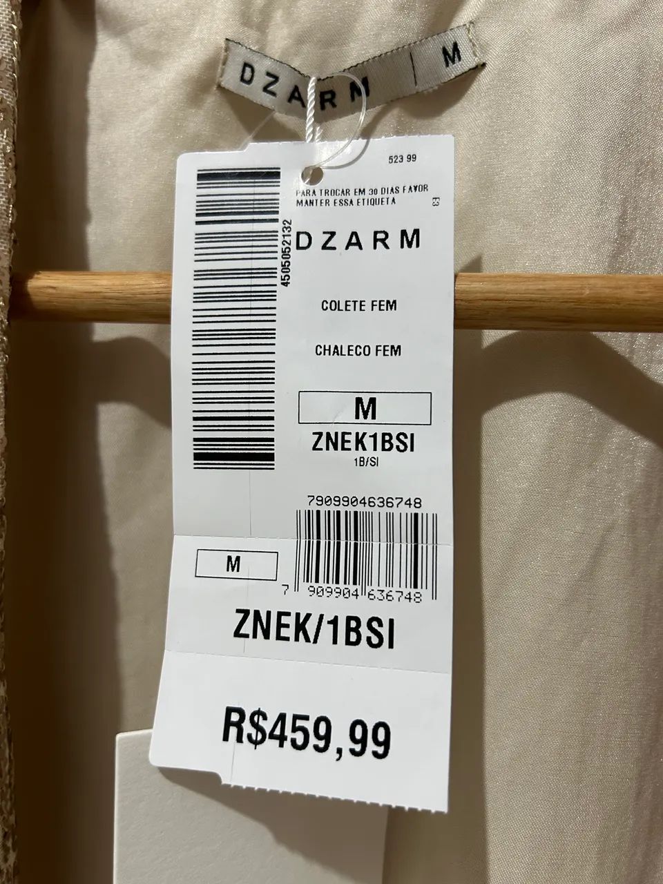 Colete dourado Dzarm - Foto 2