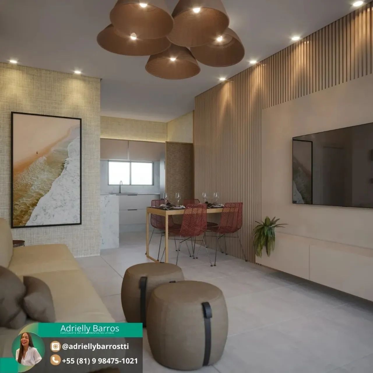 Flat em Porto de Galinhas | Beira-mar na Praia de Muro Alto Últimas unidades | DUE - Foto 4
