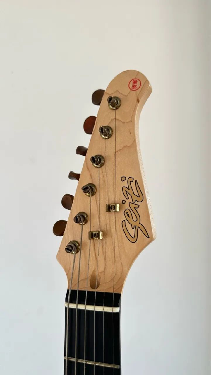 Guitarra Seizi Vintage Saitama Tl All Black Gold + Case