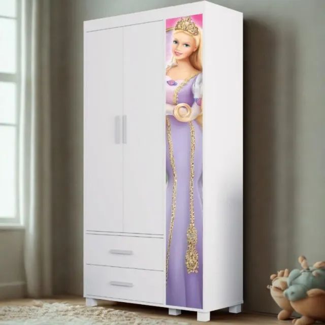 Guarda-Roupa 4 Portas Lívia 0,89cm Barbie Pronta Entrega 