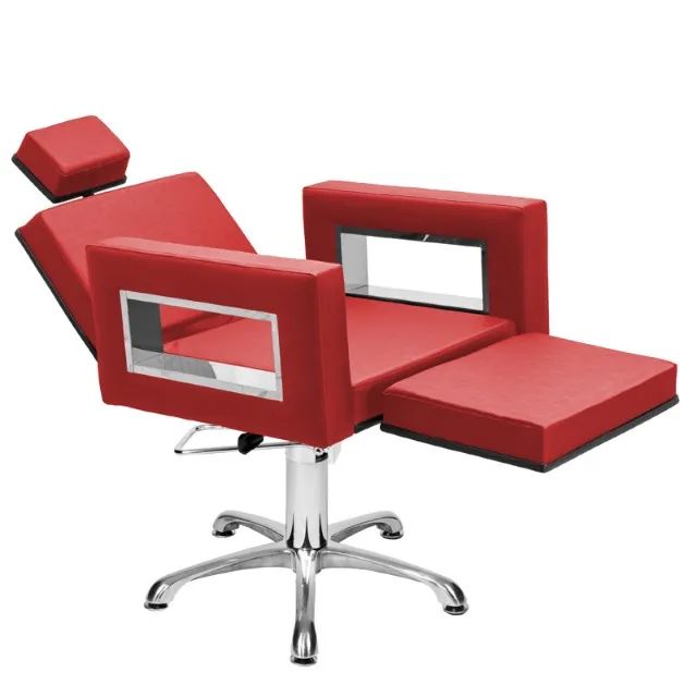 Cadeira Para Maquiagem Lisboa Inox Reclinável C/Ap Base Hidráulica Estrela - Foto 2