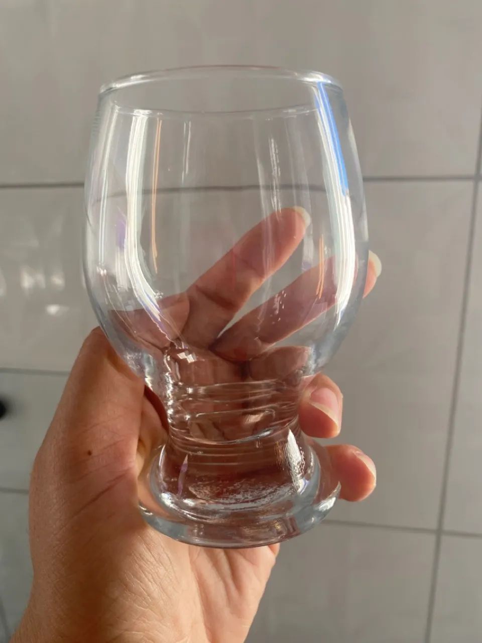 Xícara de vidro transparente - Foto 4