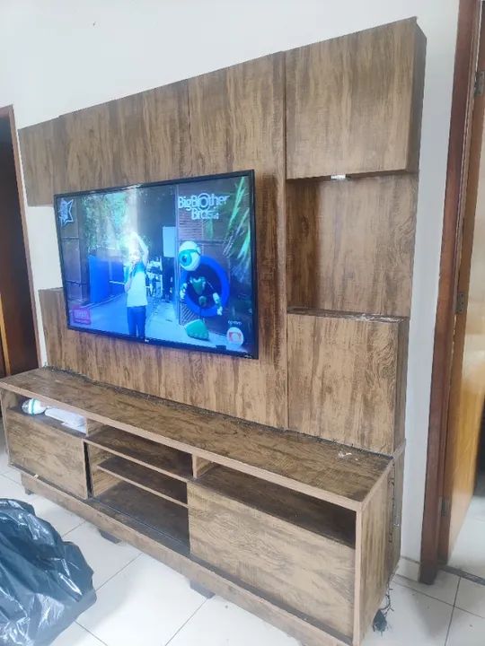 Rack com pés para tv até 55 polegadas  - Foto 2