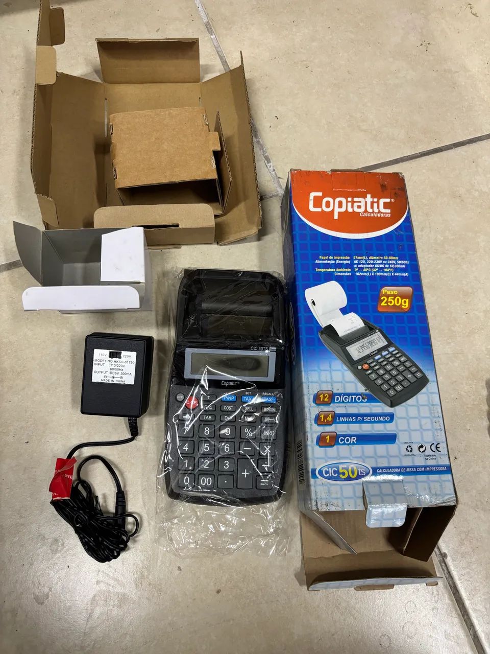 CALCULADORA DE MESA COPIATIC CIC 50TS COM IMPRESSORA