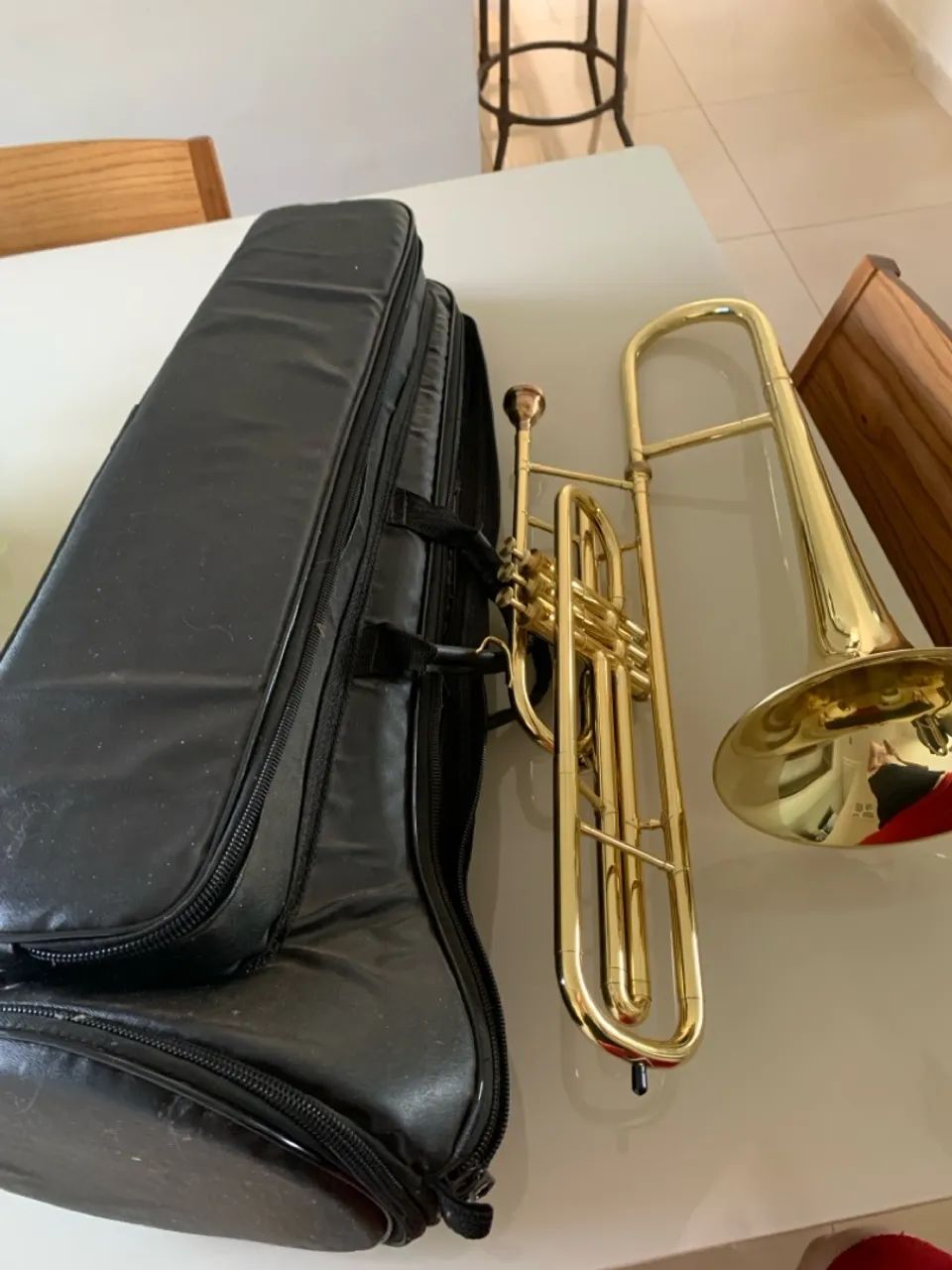 Trombone de Ouro em Ótimo Estado - Foto 2