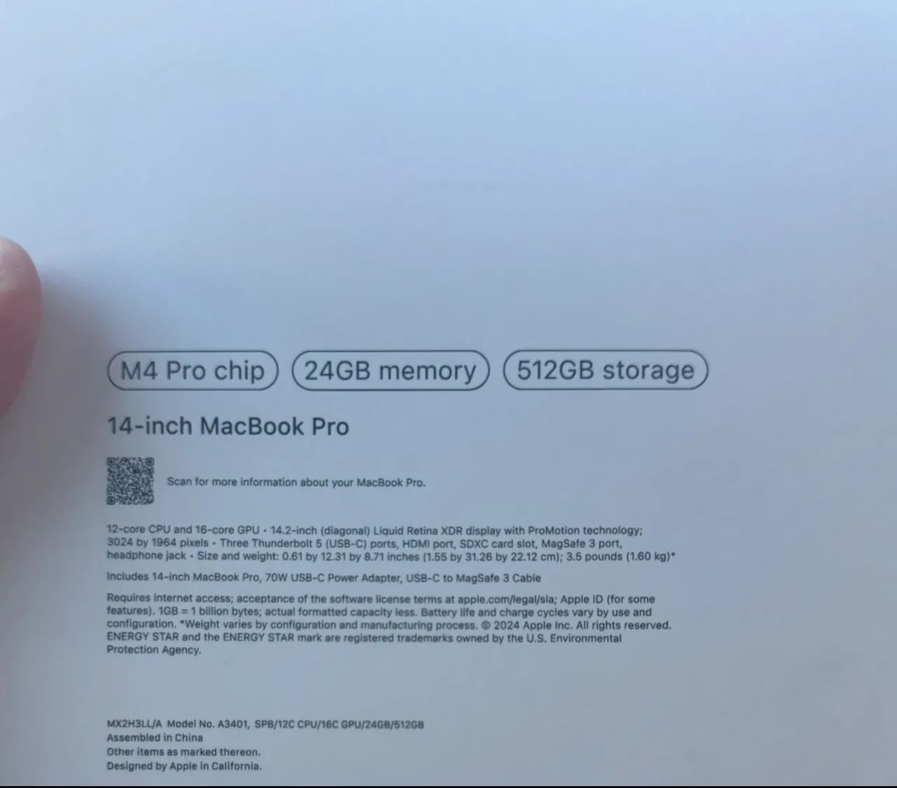 Macbook Pro M4 Pro 14.2 24GB/ 512SSD - Foto 2