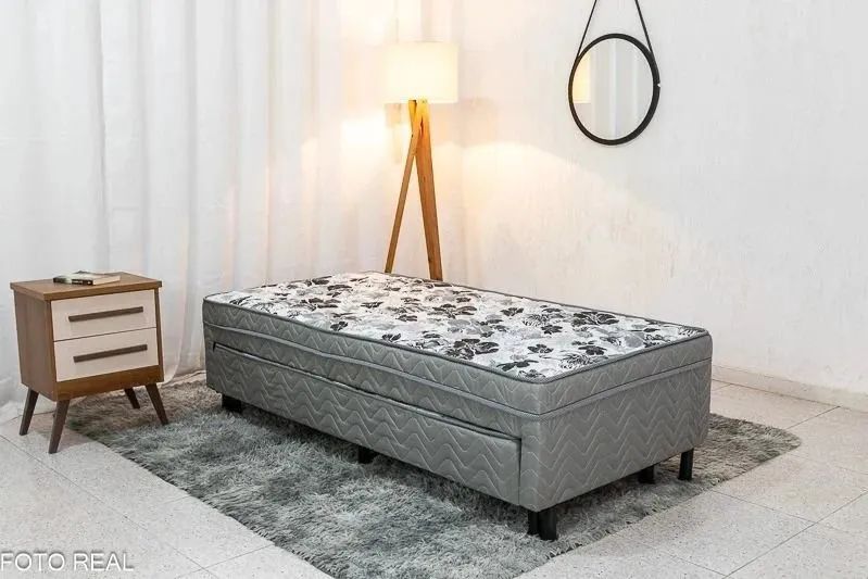 Cama Box Solteiro Dackar + Auxiliar Pronta Entrega  - Foto 3