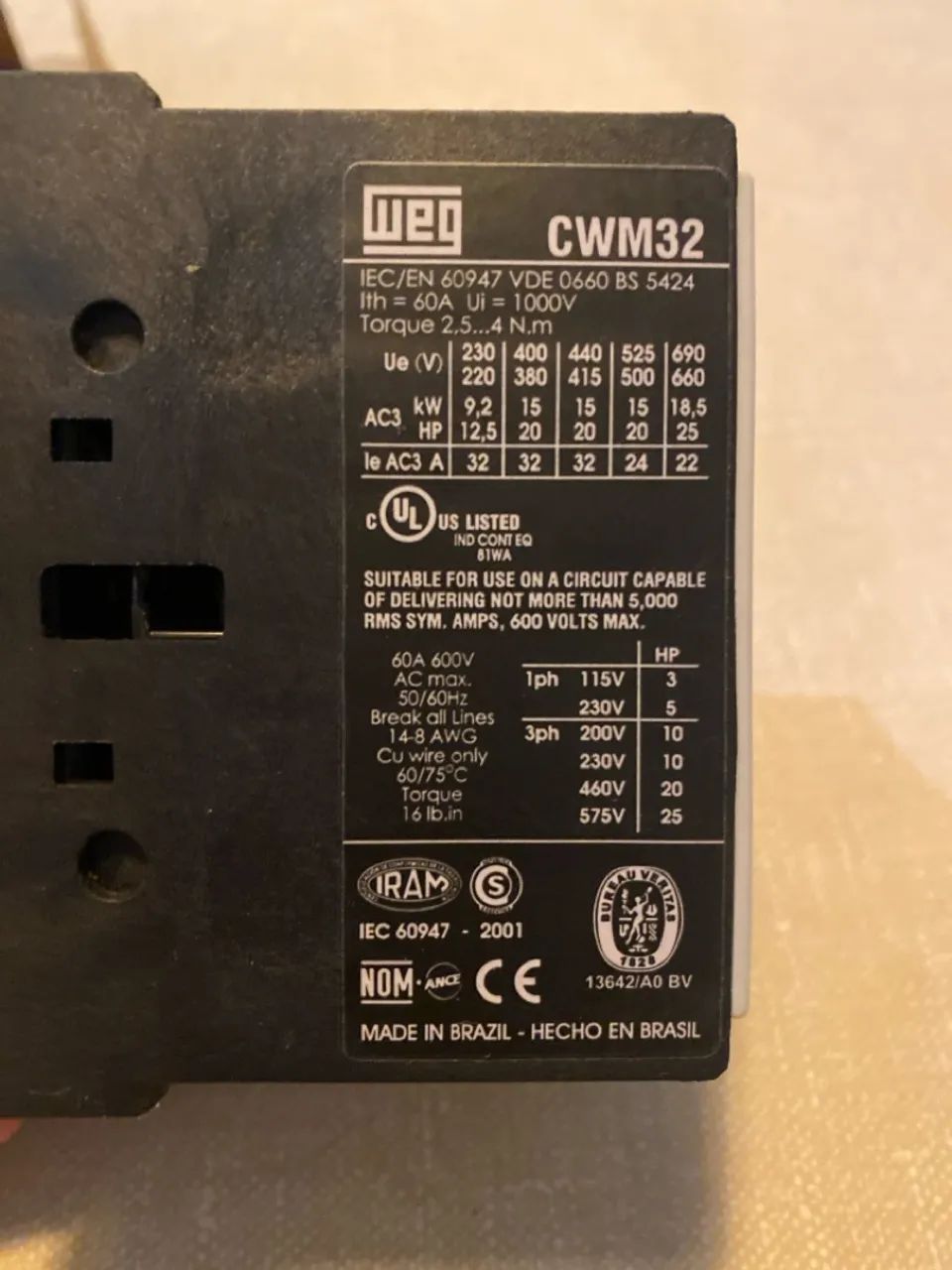 Contator weg CWM32 novo - Foto 5