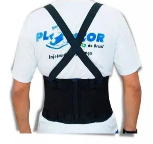 Cinto Lombar com Suspensórios para Trabalho Pesado - Foto 3