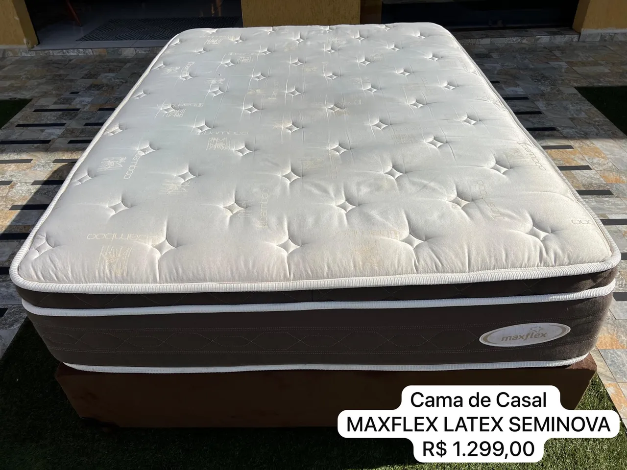 Cama Box Casal Maxflex Latex Seminova