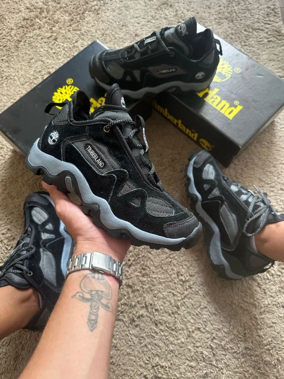 Tênis Timberland Preto Masculino linha Luxo