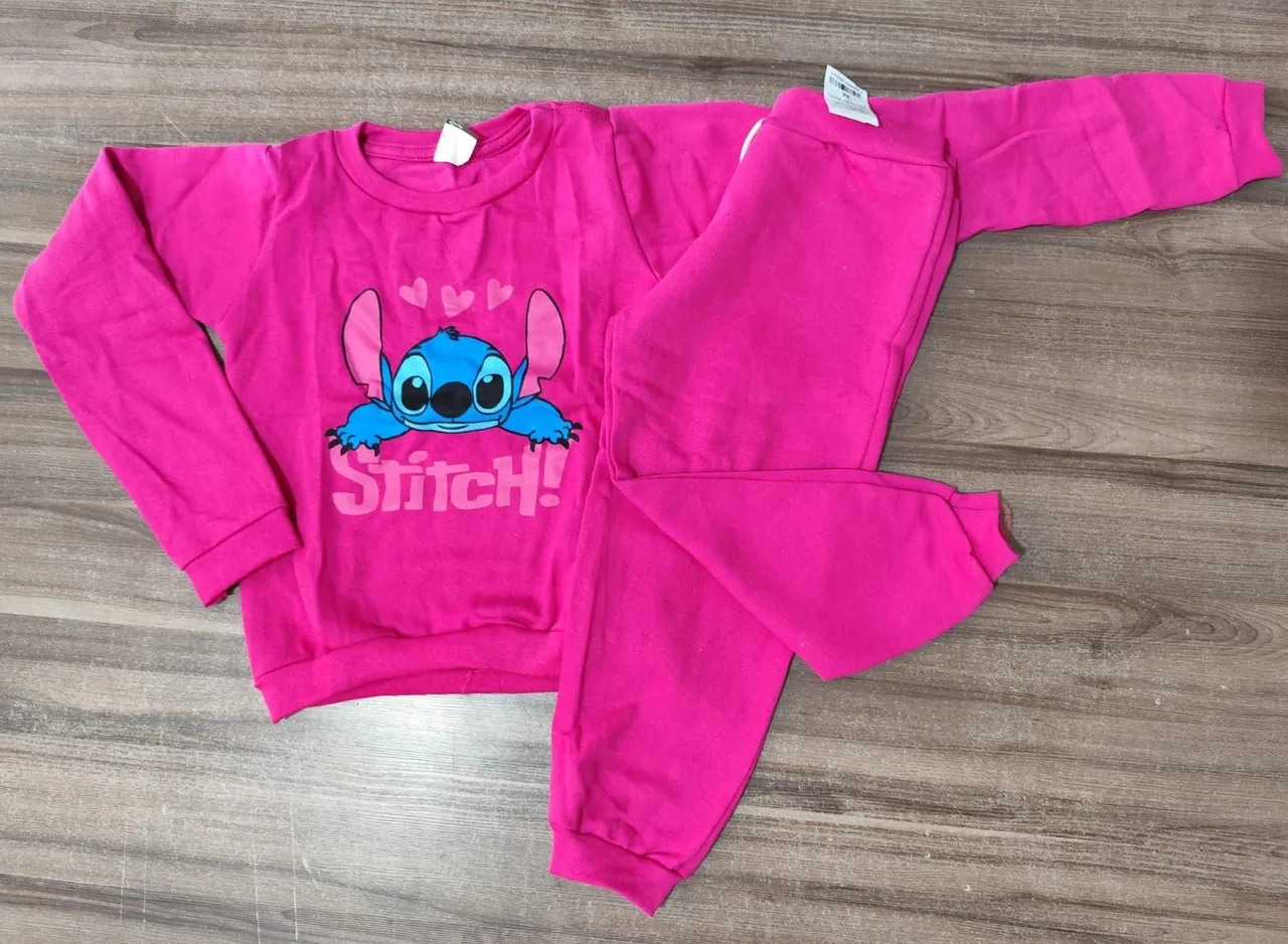 Conjunto de pijama Stitch Rosa