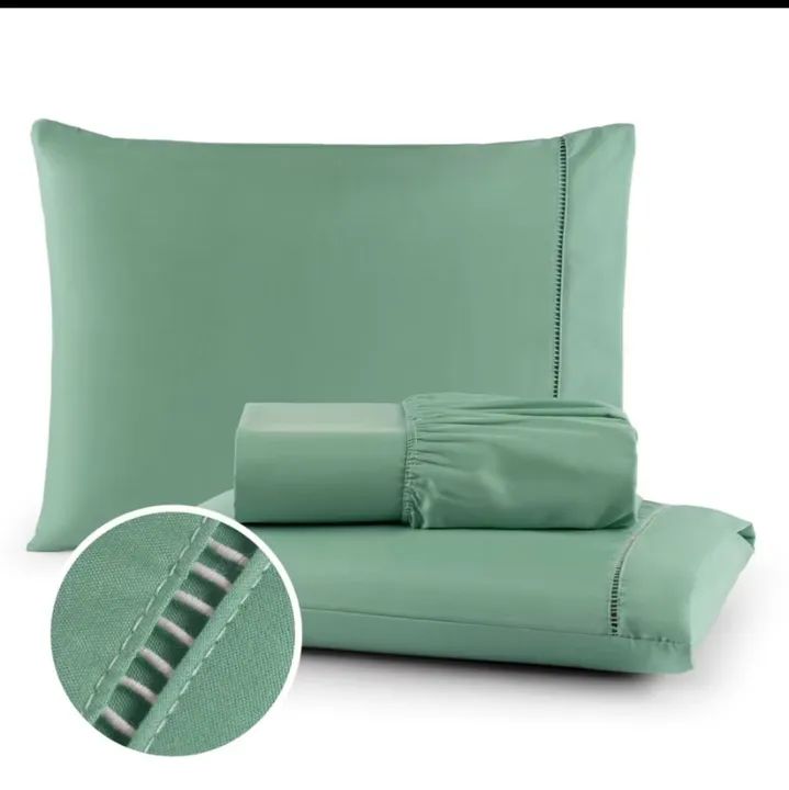 Jogo de Cama Casal King - Vermelho - Algodão Egípcio - Foto 5