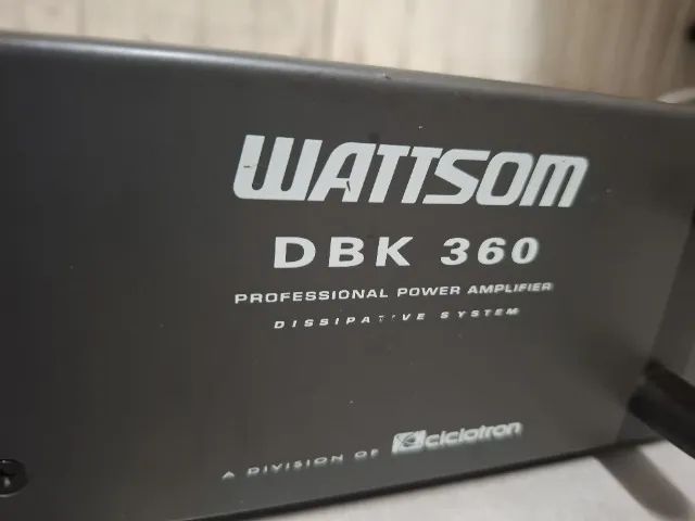 Amplificador Profissional Wattsom DBK 360 - Seminovo. - Foto 2