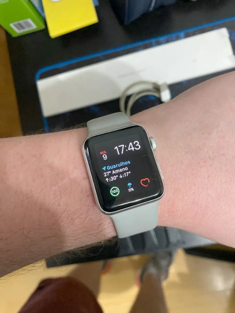 Apple Watch Series 3 Gps 38mm usado + 4 pulseiras