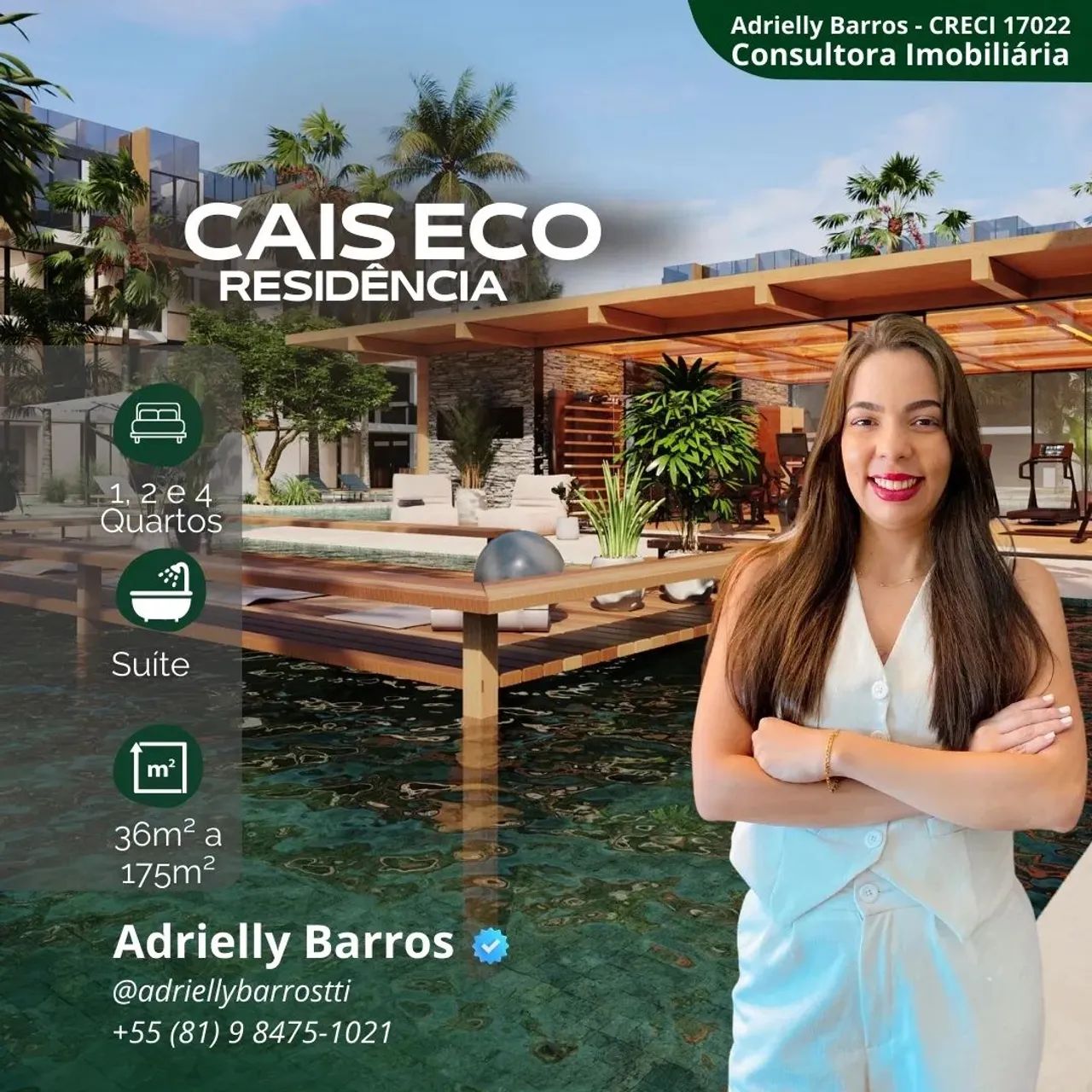 Flat em Porto de Galinhas | Beira-mar na Praia de Muro Alto Últimas unidades | DUE