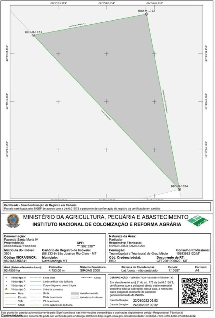 SÍTIO / FAZENDA PRÓXIMO TAPURAH