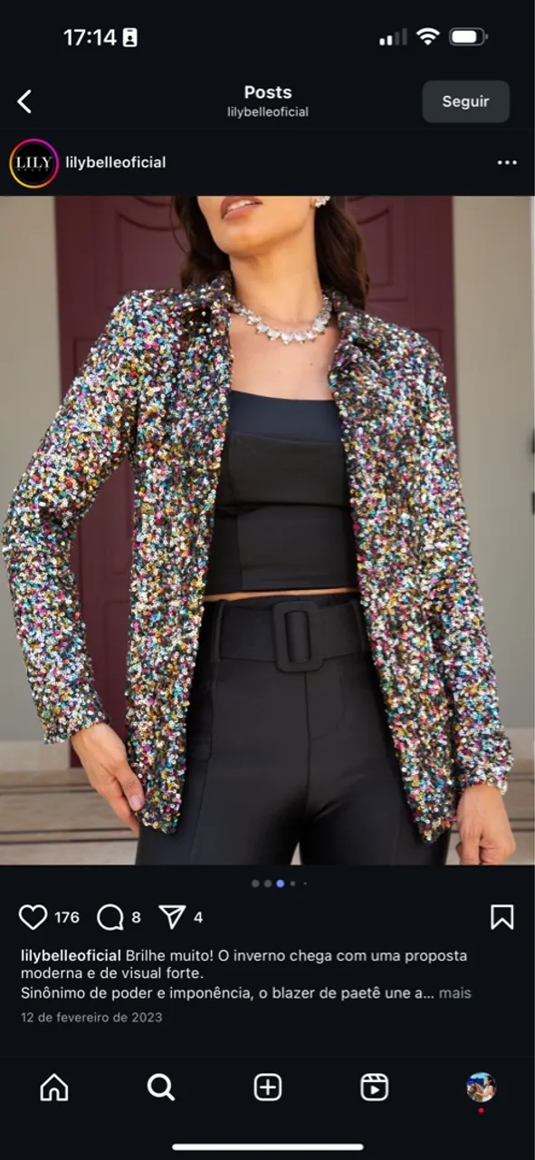 Blazer de Paetê: Brilho e Poder!