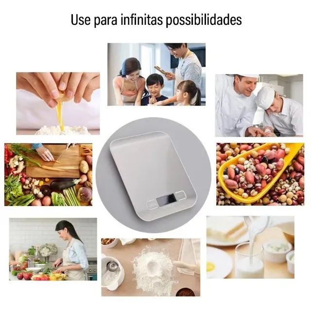 Balança de Cozinha Digital Para Receitas Alimentos e Dietas - Foto 3