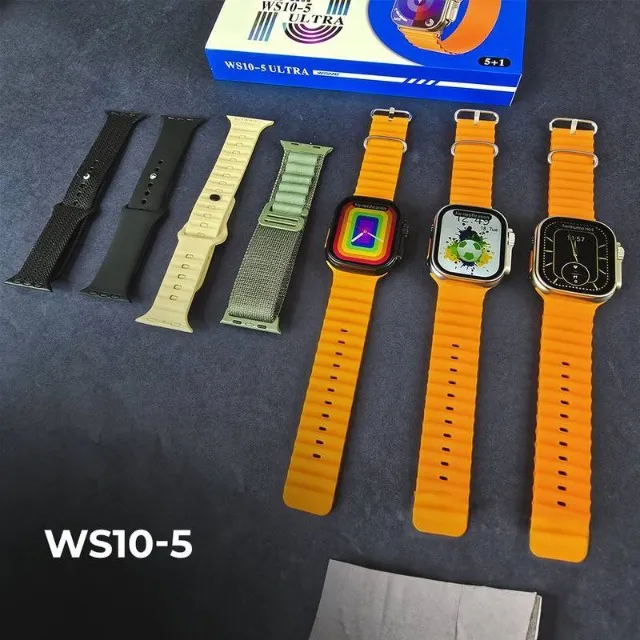 Smartwatch - WS10-5 ULTRA | kit 5 pulseiras | toque duplo |segunda geração