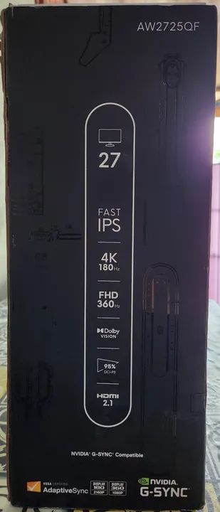 Monitor Alienware De 27" - AW2725QF Lacrado - Foto 3