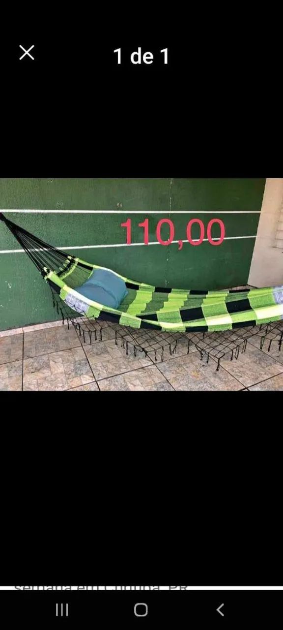 Rede de Camping Camuflada 2 por 90 reais outras a partir de 65,?  - Foto 6