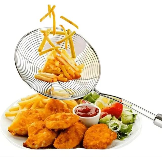 Escumadeira fritura inox