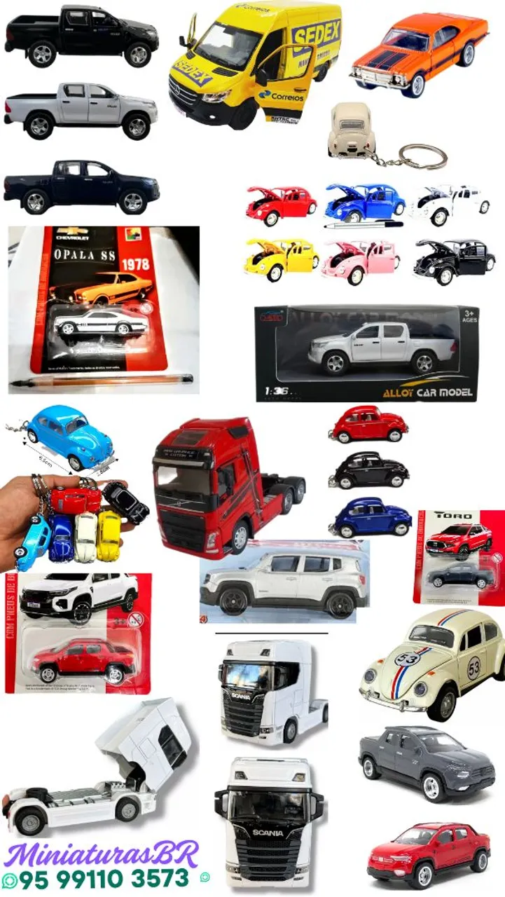 Miniaturas de Carros Nacionais para COLECIONADORES
