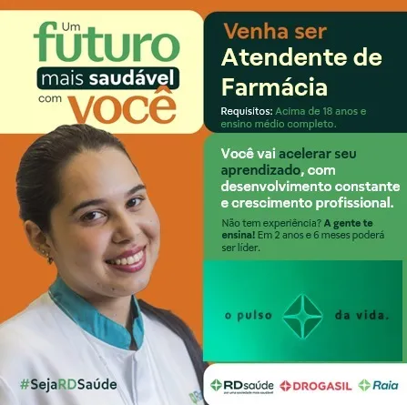 ATENDENTE DE FARMÁCIA - DROGA RAIA